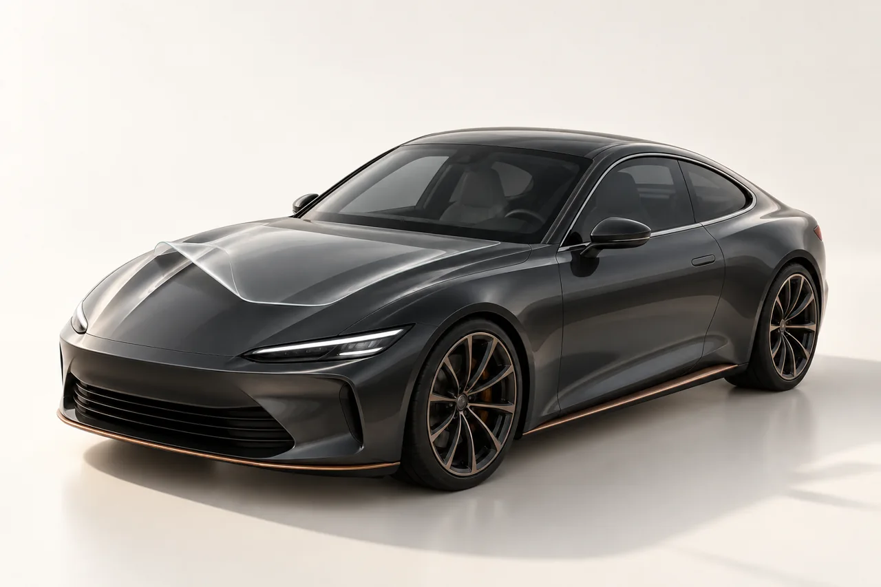 Conceptual paint protection film illustration